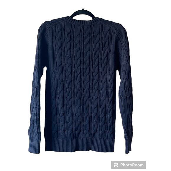 NWT Amazon Essentials Men's Crewneck Cable Cotton Sweater XSmall - Picture 5 of 9